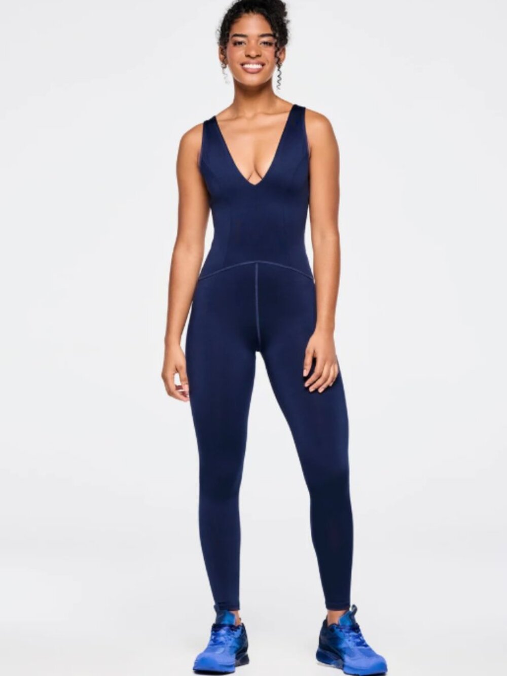 Zumba Out Loud Bodysuit With Strappy Back-Indigo